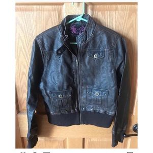 Women leather jacket